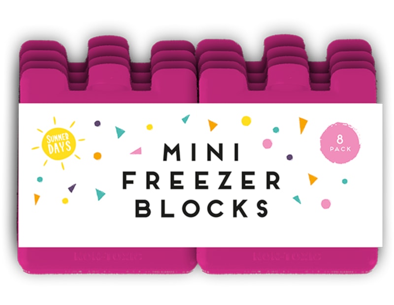 Summer Mini Freezer Blocks 8pk PDQ