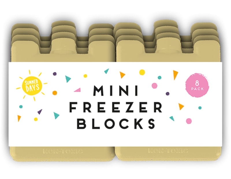 Summer Mini Freezer Blocks 8pk PDQ