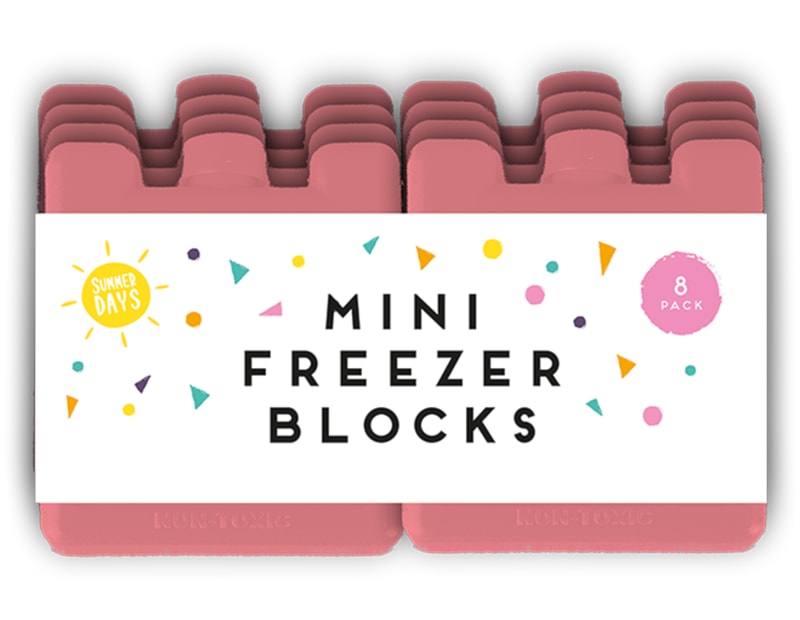 Summer Mini Freezer Blocks 8pk PDQ