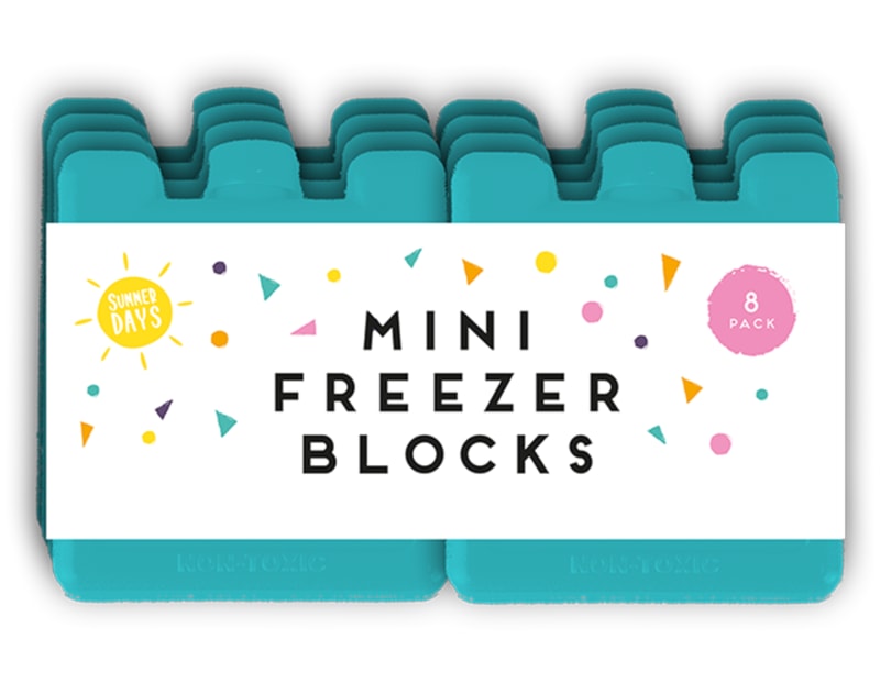 Summer Mini Freezer Blocks 8pk PDQ