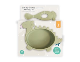 Wholesale Dino Silicone Feeding Set