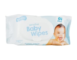 Sensitive Baby Wipes - 64 Pack