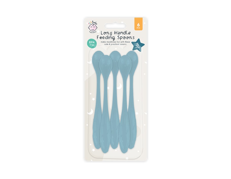 Wholesale Long Handle Feeding Spoon 5 Pack