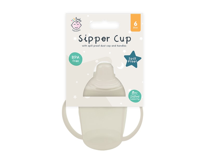 Wholesale Sipper Cup with Handle and Dust Cover 260ml/8oz