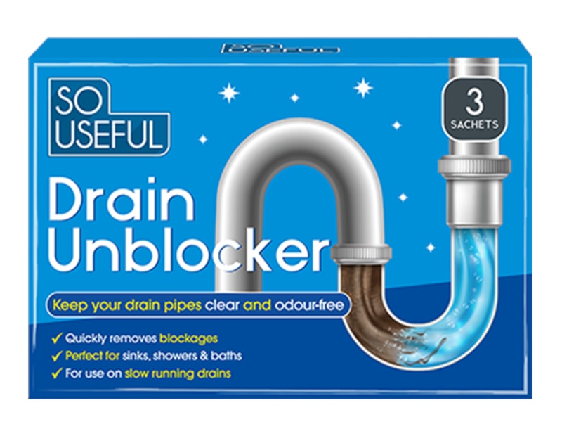 Wholesale Drain Unblocker 3pk CDU