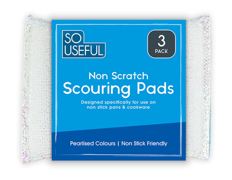 Wholesale Pearl Nonscratch Scouring Pads 3pk CDU