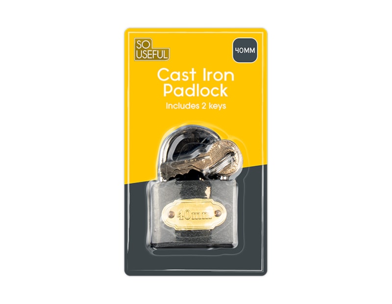 Wholesale Cast Iron Padlock 40mm CDU