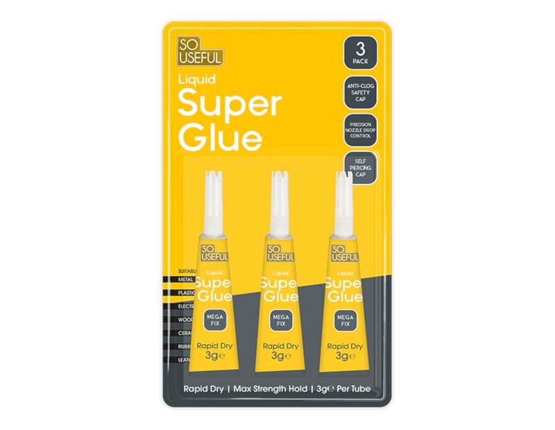 Wholesale Super Glue 3G 3pk CDU