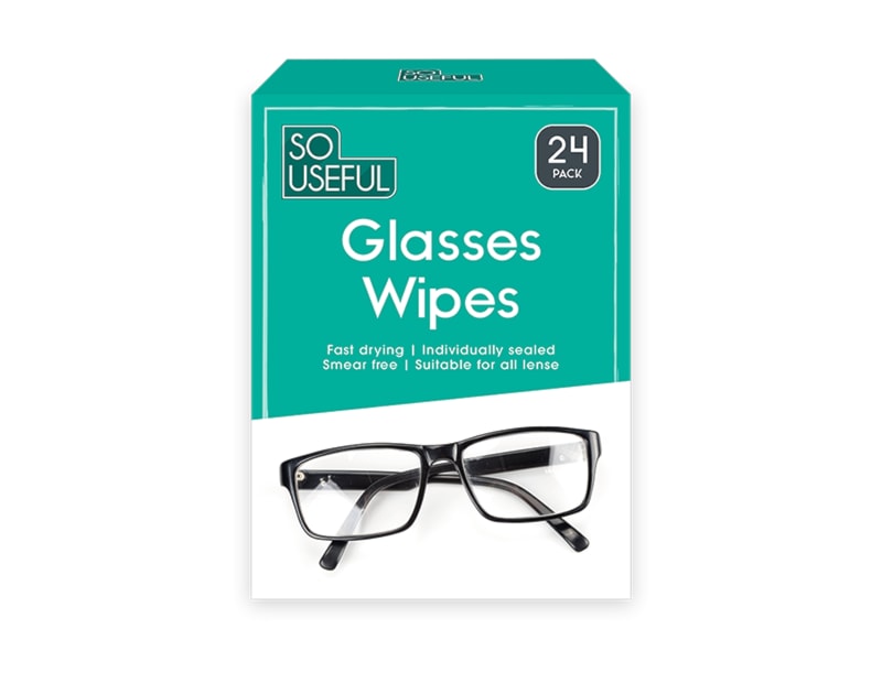 Wholesale Glasses Lens Wipes 24pk CDU