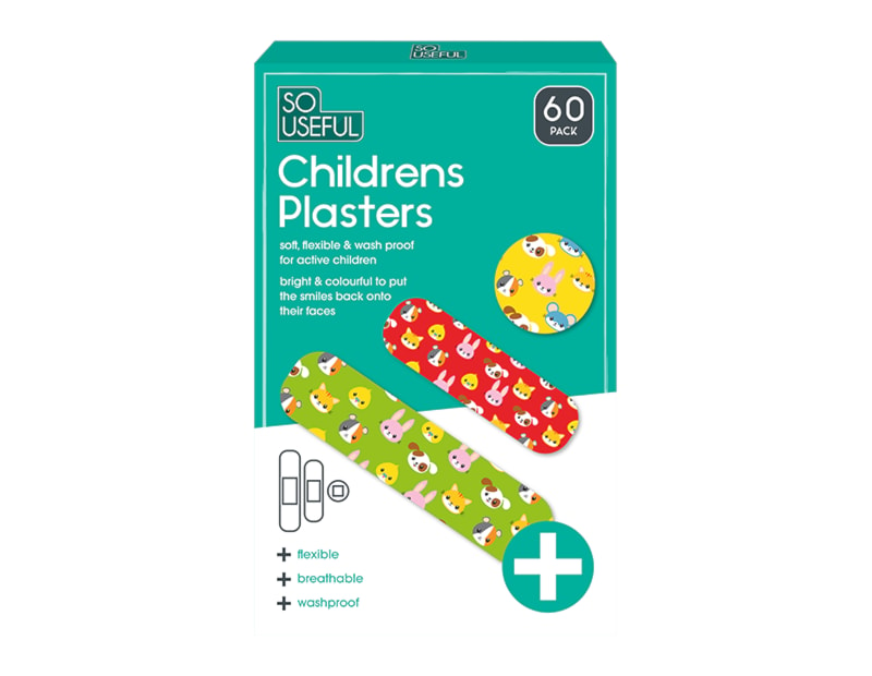 Wholesale Children's Plasters 60pk CDU