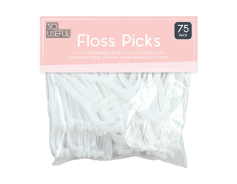 Wholesale Dental Floss Toothpicks 75pk CDU