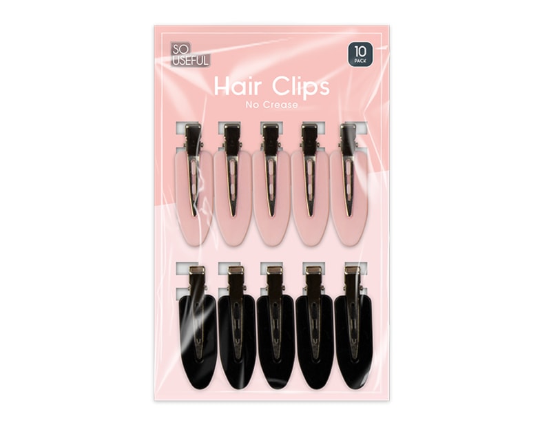 Wholesale No Crease Hair Clips 10pk CDU