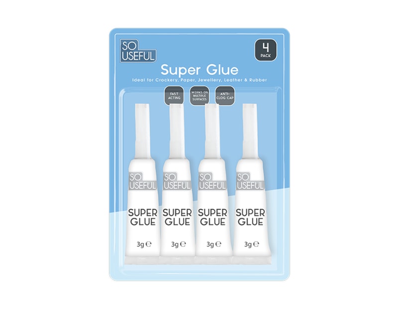 Wholesale Super Glue 4pk CDU