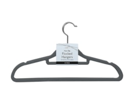 Wholesale Flocked Non-Slip Hangers 10pk