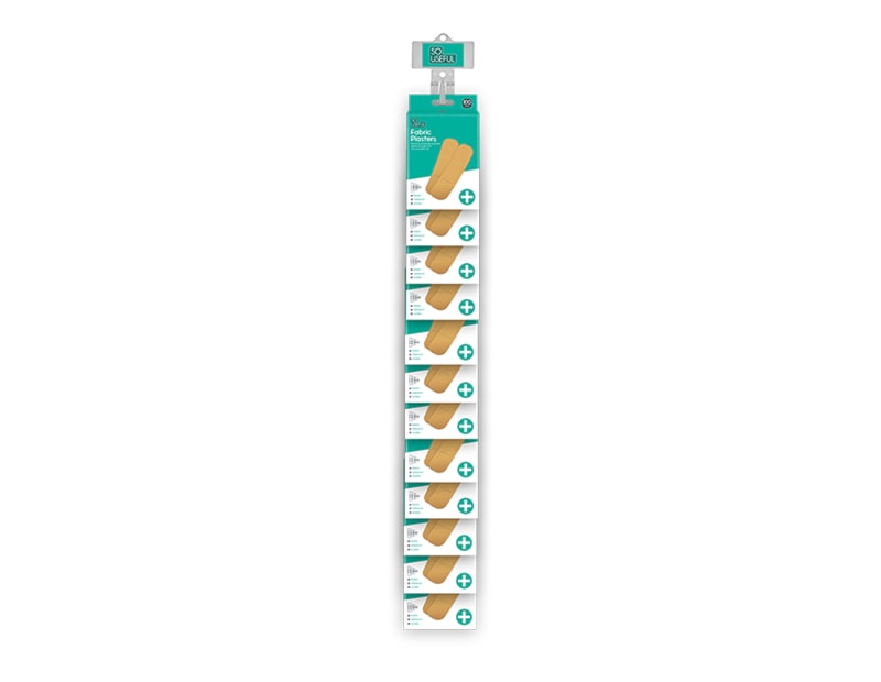 Wholesale Fabric Plasters 100pk With Clip Strip