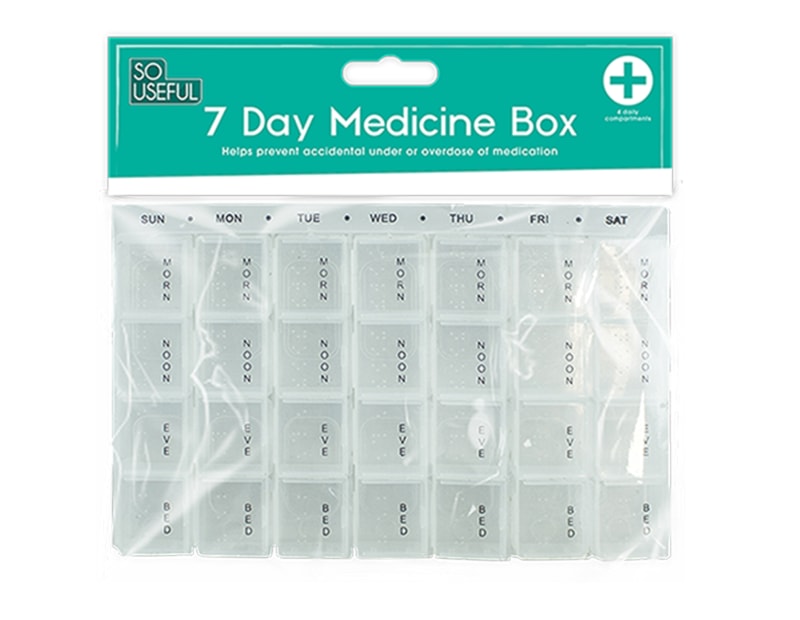 Wholesale Seven Day Pill Box With Clip Strip