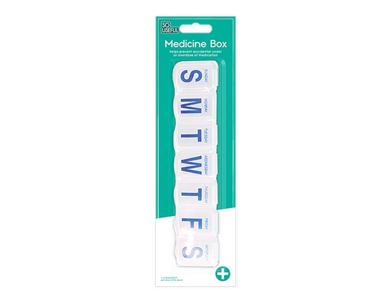 Wholesale Seven Day Slim Pill Box With Clip Strip