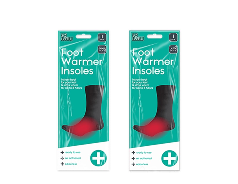 Wholesale Foot Warmer Insoles With Clip Strip