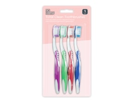 Wholesale Toothbrushes 4pk With Clip Strip