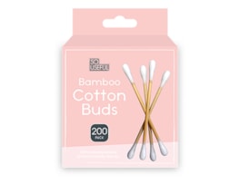 Wholesale Bamboo Cotton Buds 200pk With Clip Strip