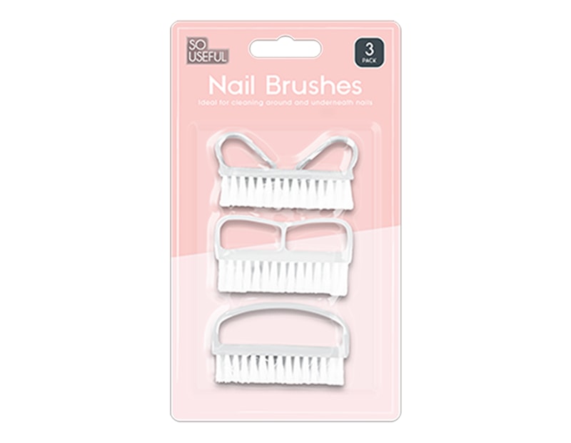 Wholesale Nail Brush 3pk With Clip Strip