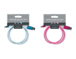 Wholesale Lightning Light Up Charging Cable With Clip Strip