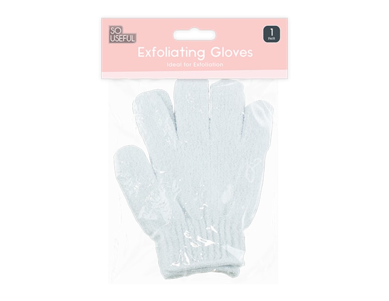 Wholesale Exfoliating Bath & Shower Gloves With Clip Strip