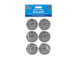 Wholesale Stainless Steel Scourers 8pk With Clip Strip