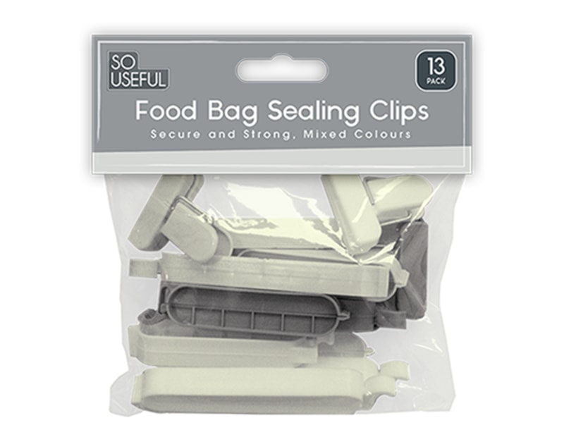 Wholesale Bag Sealing Clips 13pk With Clip Strip