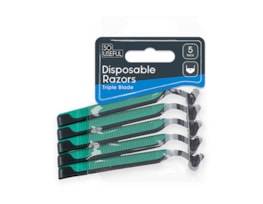 Wholesale Mens Disposable 2 Blade Razor 5pk With Clip Strip