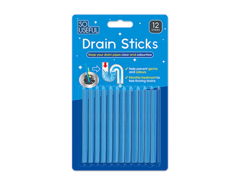 Wholesale Drain Sticks 12pk With Clip Strips