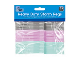 Wholesale Heavy Duty Storm Pegs 24pk With Clip Strip