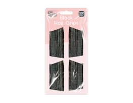 Wholesale Black Hair Grips 200pk With Clip Strip