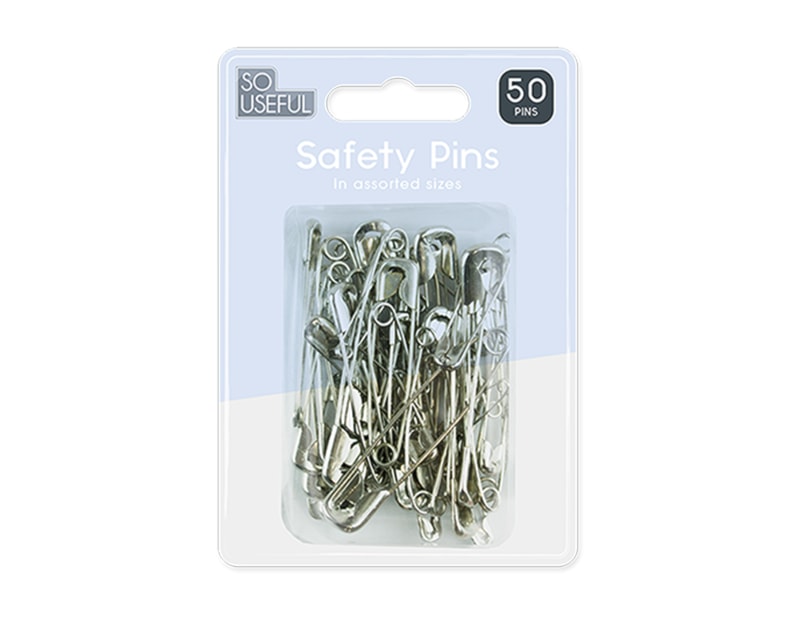 Wholesale Safety Pins 50pk With Clip Strip