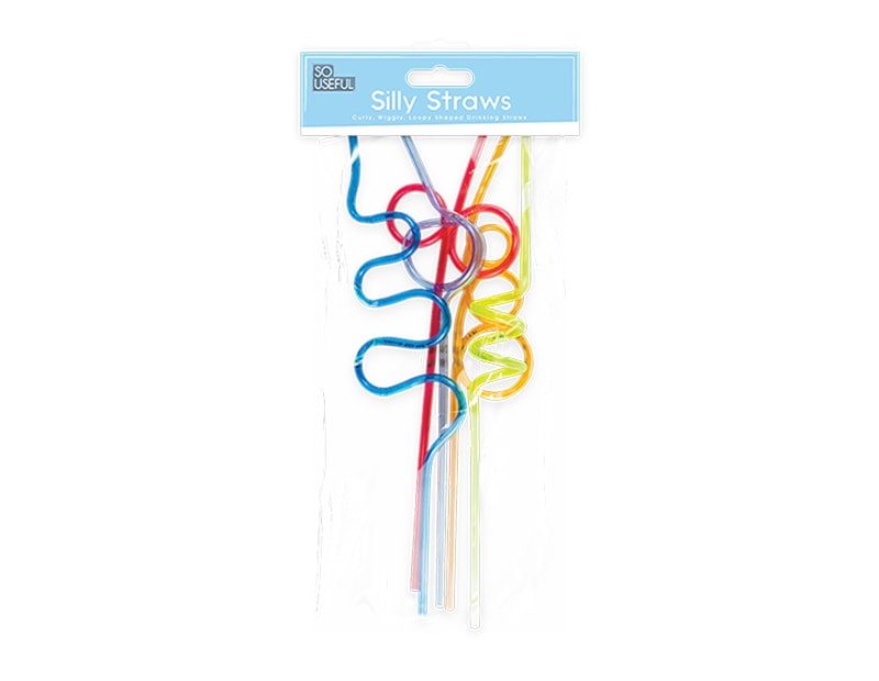 Wholesale Silly Straws 5pk With Clip Strip