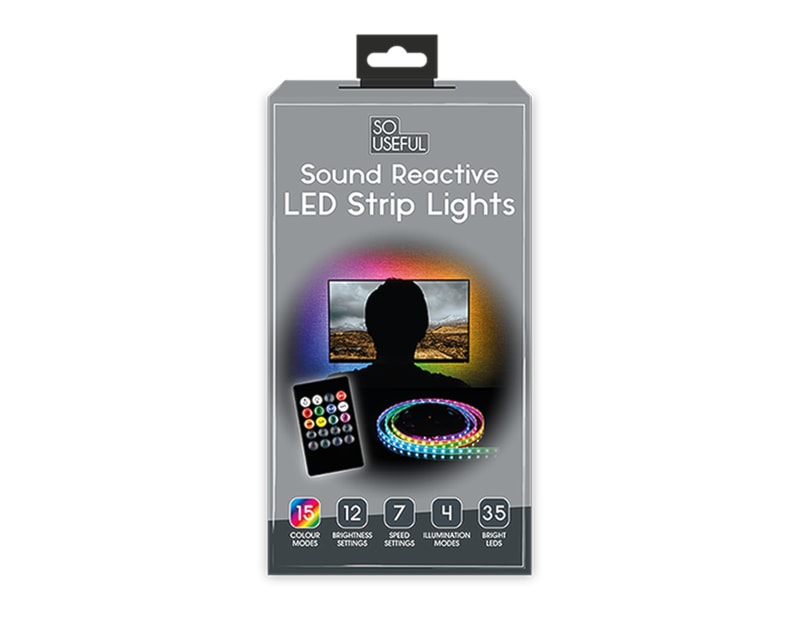 Wholesale Sound Reactive LED Strip Lights 2M With Clip Strip