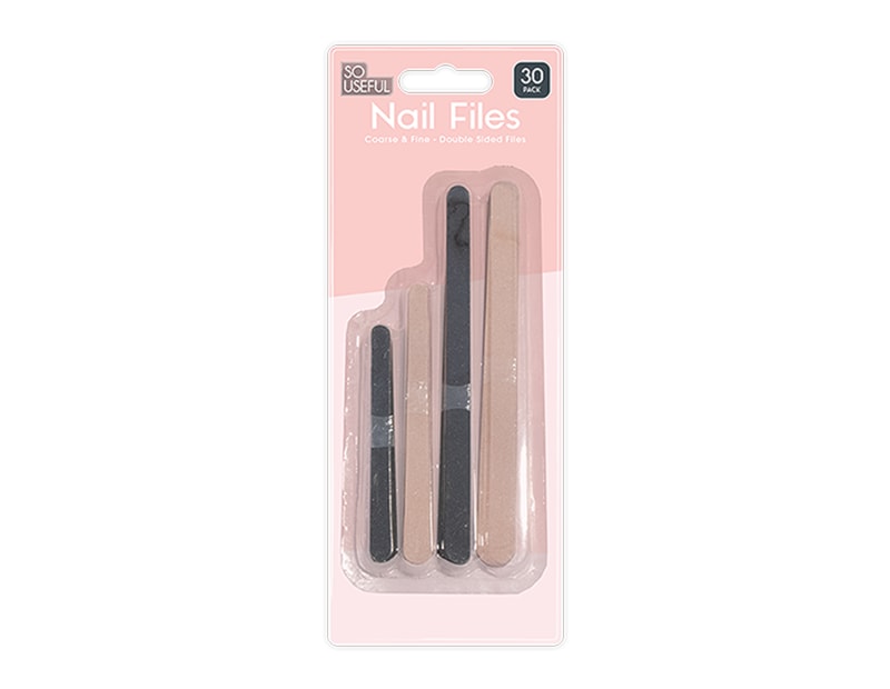 Wholesale Nail Files 30pk With Clip Strip