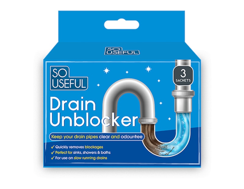 Wholesale Drain Unblocker 3pk With Clip Strip