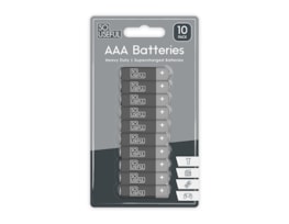 Wholesale AAA Extra Heavy Duty Batteries 10pk with Clip Strip