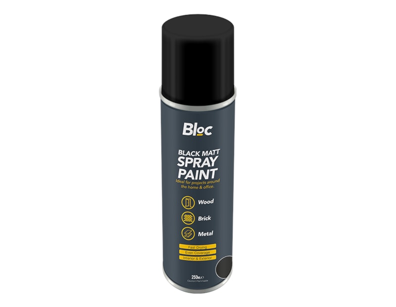 Wholesale Auto Spray Paint Matte Black 250ml