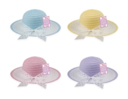 Wholesale Easter Bonnet with Ribbon PDQ