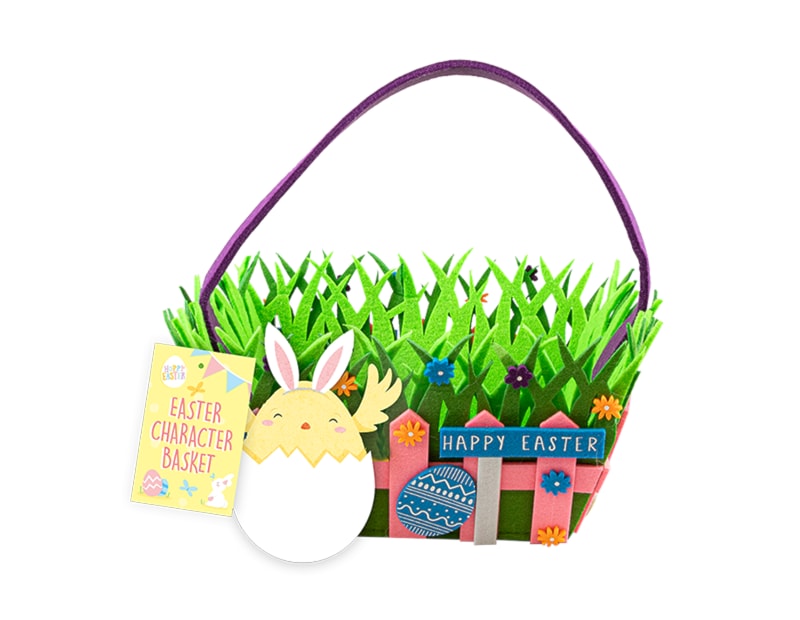 Wholesale Easter Felt Character Basket