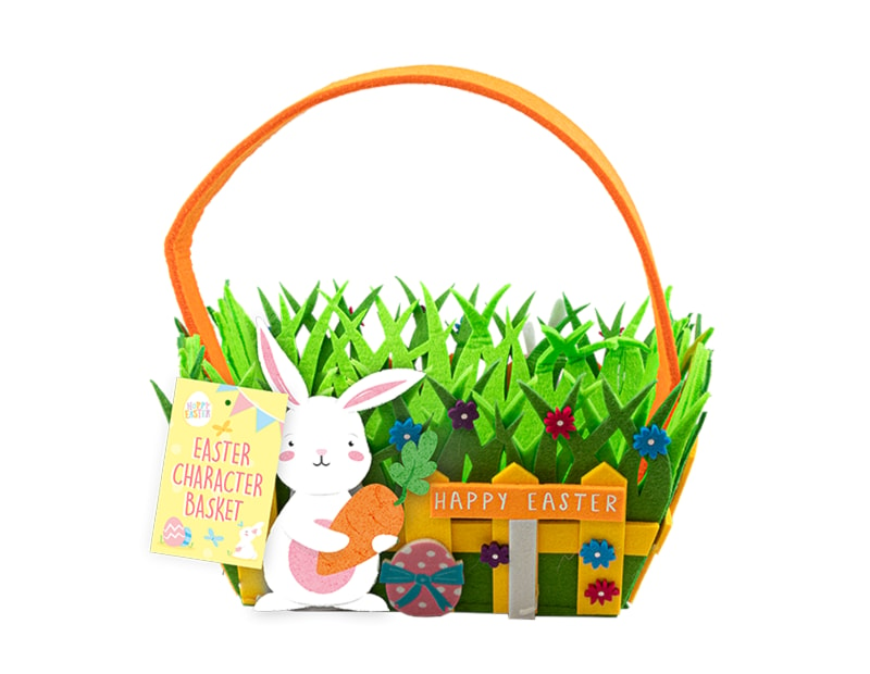 Wholesale Easter Felt Character Basket