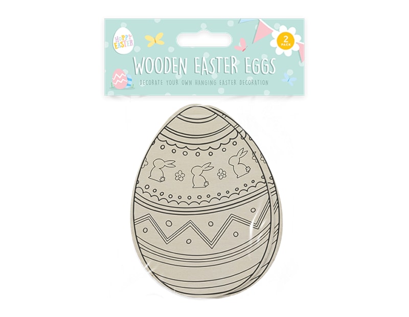 Wholesale Wooden Hanging Easter Eggs | Gem imports Ltd.