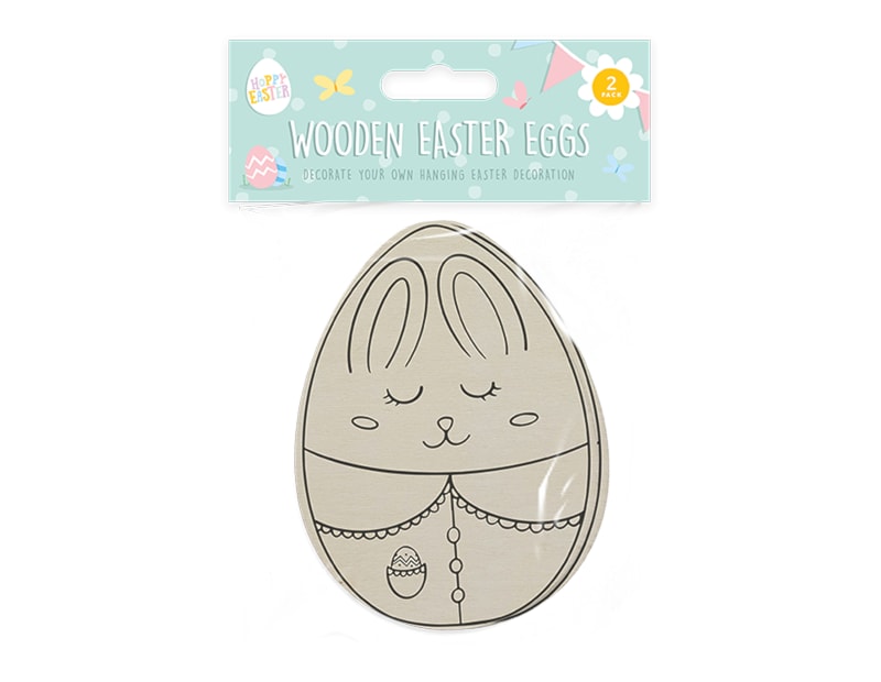 Wholesale Wooden Hanging Easter Eggs | Gem imports Ltd.