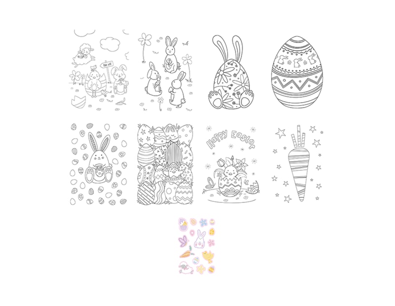 Wholesale Easter colouring set | Gem imports Ltd.