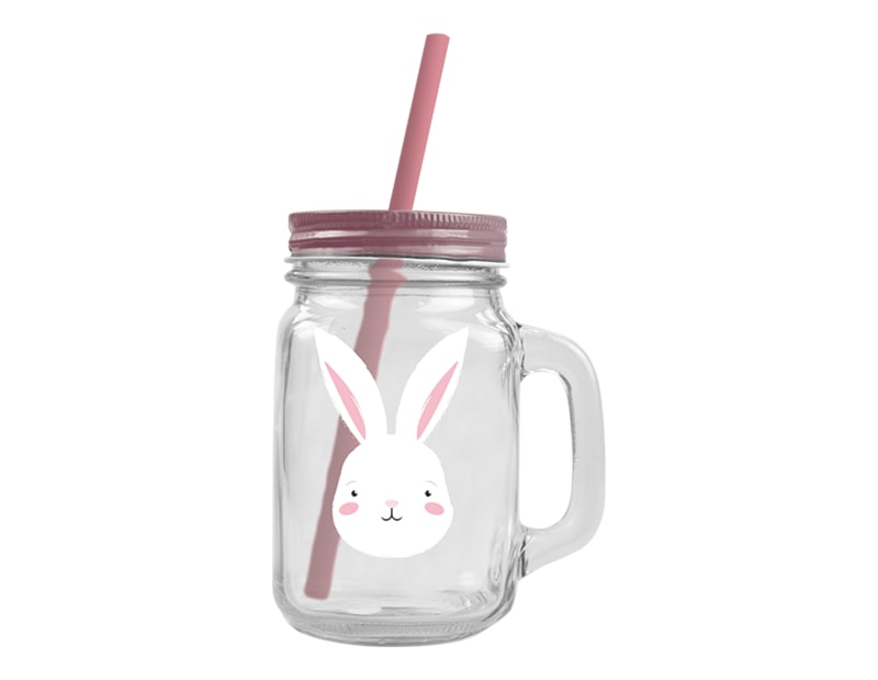 Wholesale  Easter printed mason Jar with handle | Gem imports Ltd.