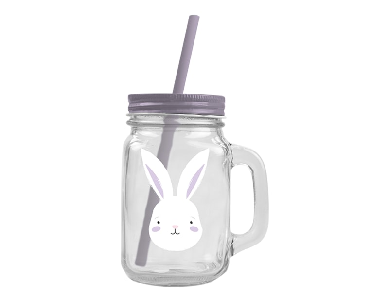 Wholesale  Easter printed mason Jar with handle | Gem imports Ltd.