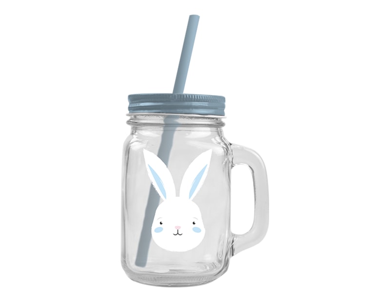 Wholesale  Easter printed mason Jar with handle | Gem imports Ltd.