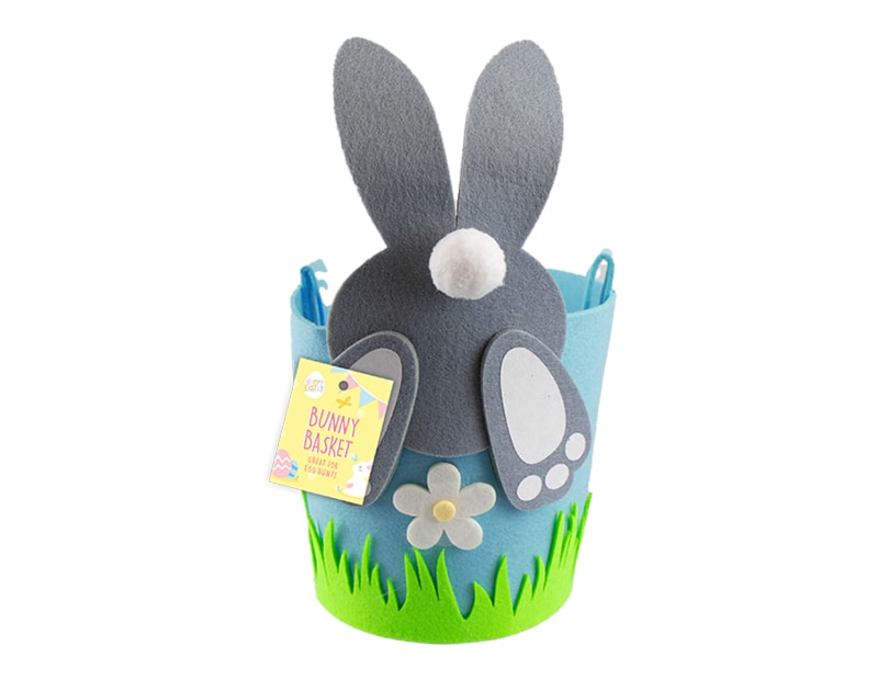 Wholesale Easter Pom Pom Bunny Basket | Gem imports Ltd.